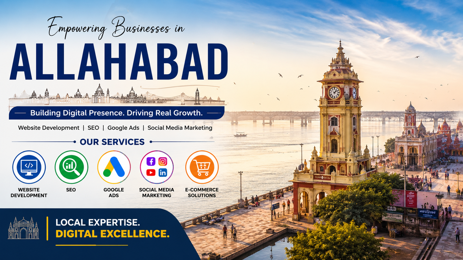 Website Development, SEO, Google Ads, and Social Media Marketing Services in Prayagraj (Allahabad)